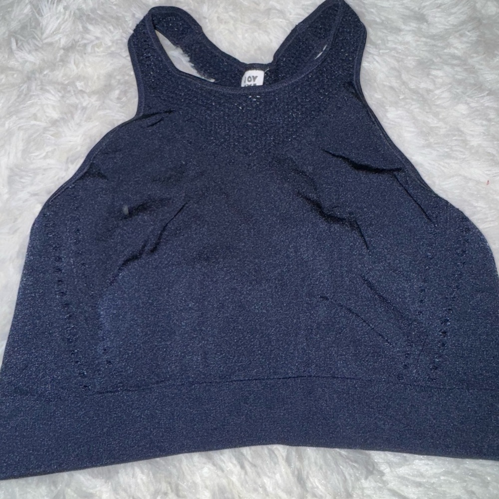 JoyLab Dark Navy High Neck Workout Bra